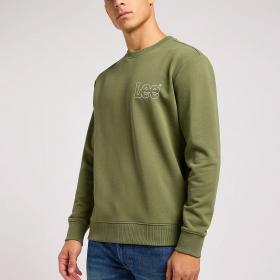 Felpa Lee Wobbly girocollo con Logo da uomo rif. 112351278