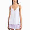 top canotta Armani Exchange in tessuto jacquard satinato da donna rif. 3DYH45 YN9RZ