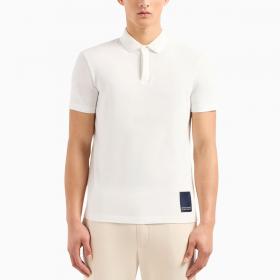 Polo Armani Exchange con patch a contrasto da uomo rif. 3DZFHH ZJXHZ