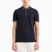 Polo Armani Exchange in piquet con tape logo da uomo rif. 3DZFLH ZJM5Z