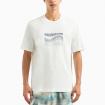 T-Shirt Armani Exchange con stampa effetto onde da uomo rif. 3DZTLE ZJ9JZ
