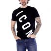 T-Shirt Icon con logo asimmetrico da uomo rif. IU8006T