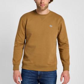 Maglione Felpa Lee Plain Crew girocollo con logo da uomo rif. 112355730