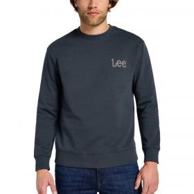 Maglione Felpa Lee Plain Crew girocollo con logo da uomo rif. 112355746