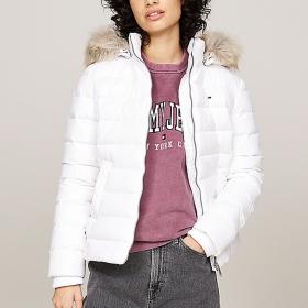 Giubbotto Piumino Tommy Jeans Aderente Con Finitura Sul Cappuccio da donna rif. DW0DW18312