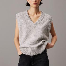 Gilet Calvin Klein Jeans in Misto Lana Taglio Relaxed da donna rif. J20J224637