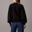 Felpa Calvin Klein Jeans Girocollo con Monogramma in Ciniglia da donna rif. J20J224652