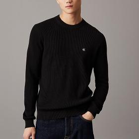 Maglione Calvin Klein Jeans Maglia In Cotone Monogramma da uomo rif. J30J324598
