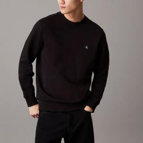 Maglione Calvin Klein Jeans Maglia In Spugna Di Cotone Con Badge da uomo rif. J30J325270