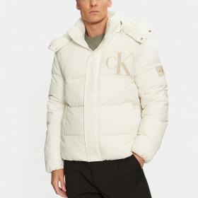 Giubbotto Piumino Calvin Klein Jeans Con Cappuccio In Nylon Arricciato da uomo rif. J30J326104