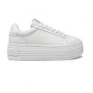 Scarpe Sneakers Calvin Klein Jeans Platform In Pelle da donna rif. YW0YW01589