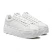 Scarpe Sneakers Calvin Klein Jeans Platform In Pelle da donna rif. YW0YW01589