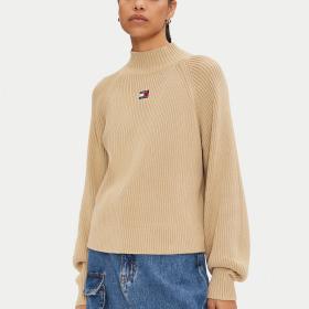 Maglia Tommy Jeans Pullover Squadrato Con Distintivo da donna rif. DW0DW19912