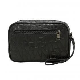 Beauty Case Armani Exchange in materiale riciclato da uomo rif. 958557 4F885
