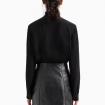 Camicia Armani Exchange Bluse In Crepe De Chine Con Fiocco da donna rif. 6DYH04 YN6UZ