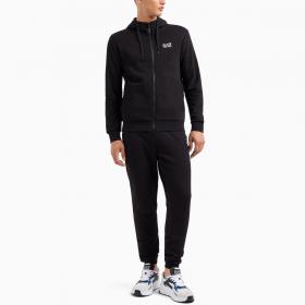 Tuta Emporio Armani EA7 con Cappuccio Core Identity in Misto Cotone da uomo rif. 8NPV68 PJVTZ