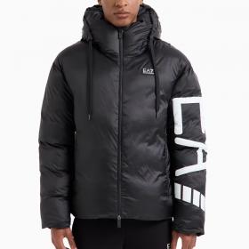Giubbotto Piumino Emporio Armani EA7 Imbottito Con Cappuccio E Maxi Logo da uomo rif. 6DPB19 PNGAZ