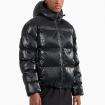 Giubbotto Piumino Emporio Armani EA7 Imbottito Con Cappuccio E Logo All Over da uomo rif. 6DPB34 PNHMZ
