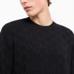 Pullover Armani Exchange Jacquard Monogram da uomo rif. 6DZM6K ZM4DZ