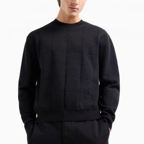 Pullover Armani Exchange Jacquard A Quadri da uomo rif. 6DZM6C ZM5AZ