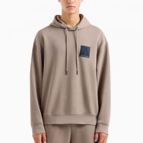 Felpa Armani Exchange Con Cappuccio A Line In Cotone Organico da uomo rif. 6DZMJB ZJNKZ