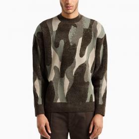 Pullover Armani Exchange Maglione Girocollo In Ciniglia Camouflage da uomo rif. 6DZM1J ZM4HZ