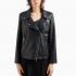 Giacca Blouson Armani Exchange In Similpelle Rivestita Con Cerniera Laterale da donna rif. XW000004 AF10203
