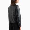 Giacca Blouson Armani Exchange In Similpelle Rivestita Con Cerniera Laterale da donna rif. XW000004 AF10203