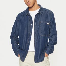 Camicia Calvin Klein Leans in Denim da uomo rif. J30J327022