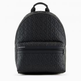 Zaino Armani Exchange Con Logo Allover In Tessuto Riciclato Asv da donna rif. XM000237 AF12133