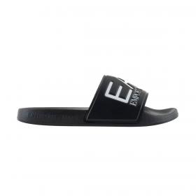 Ciabatte Emporio Armani EA7 slider con maxi-logo da uomo rif. 7X000108 AF15118