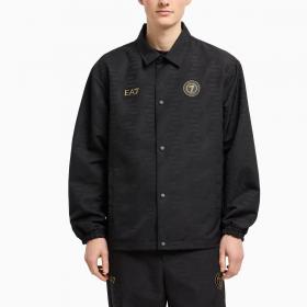 Giubbotto Giacca Emporio Armani EA7 monogram Soccer in tessuto jacquard da uomo rif. 7M000262 AF13722