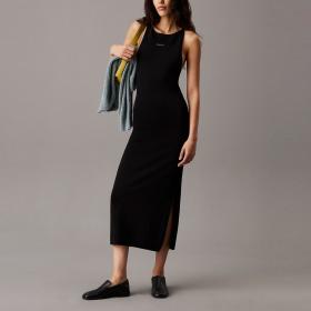 Abito Vestito Calvin Klein Jeans Maxi Racerback Aderente In Maglia da donna rif. J20J225296