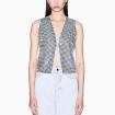 Gilet Armani Exchange In Denim Con Borchie da donna rif. XW001205 AF14703