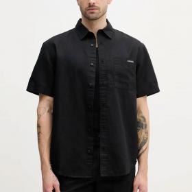 Camicia Calvin Klein Leans A Manica Corta In Cotone E Lino da uomo rif. J30J327296