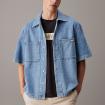 Camicia Calvin Klein Jeans A Manica Corta In Jeans da uomo rif. J30J327512