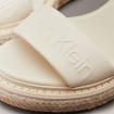 Sandali Calvin Klein Jeans con zeppa espadrillas in pelle da donna rif. HW0HW02376