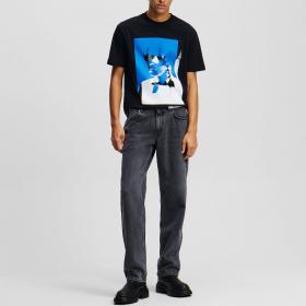 Pantaloni Jeans Karl Lagerfeld Stampati con Strass da uomo rif. A2M10131
