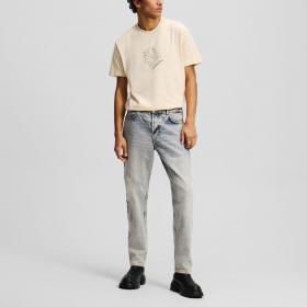 Pantaloni Jeans Karl Lagerfeld Gamba Affusolata E Trattamento Acid Wash da uomo rif. A2M10077