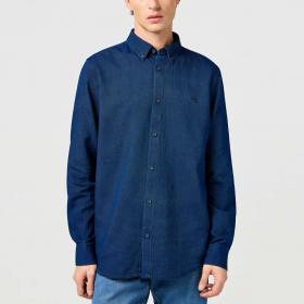 Camicia Wrangler Western in denim con logo da uomo rif. 112364234