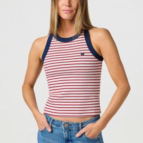 Canotta Top Wrangler Girocollo con Logo da donna rif. 112362580