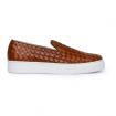 Sneakers Mocassino Exton Pelle Intrecciata Cuoio da uomo rif. 523 INTRECCIATO