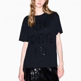 T-shirt Emporio Armani Exchange Relaxed Fit da donna rif. XW001354 AF17172