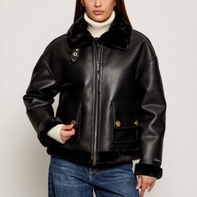 Giacca Giubbotto Armani Exchange In Eco Shearling Corta da donna rif. XW000713 AF16389