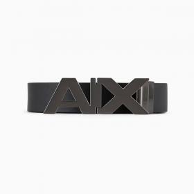 Cintura Armani Exchange Reversibile In Pelle Con Fibbia Logo In Metallo Satinato da uomo rif. 951058 CC505