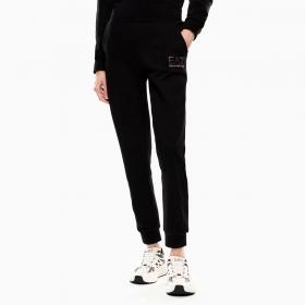 Pantaloni Emporio Armani Ea7 Jogger Logo Series In Misto Cotone Organico da donna rif. 7W000538 AF15831