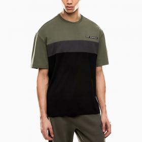 T-shirt Emporio Armani Ea7 Girocollo Athletic Colour Block In Misto Cotone da uomo rif. 7M000935 AF16548