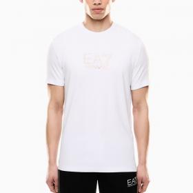 T-shirt Emporio Armani Ea7 Girocollo Gold Label In Misto Viscosa da uomo rif. 7M000667 AF13739