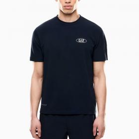 T-shirt Emporio Armani Ea7 Girocollo Armani Blue Sport In Tessuto Tecnico Natural Ventus7 da uomo rif. 7M000595 AF13956