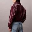 Giacca Giubbotto Calvin Klein Bomber corta in Similpelle da donna rif. LV047C518G